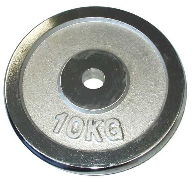 CorbySport 4757 Kotouč chrom 10 kg - 25 mm CorbySport