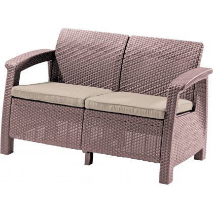 Allibert CORFU LOVE SEAT 35594 Pohovka - cappuccino Allibert