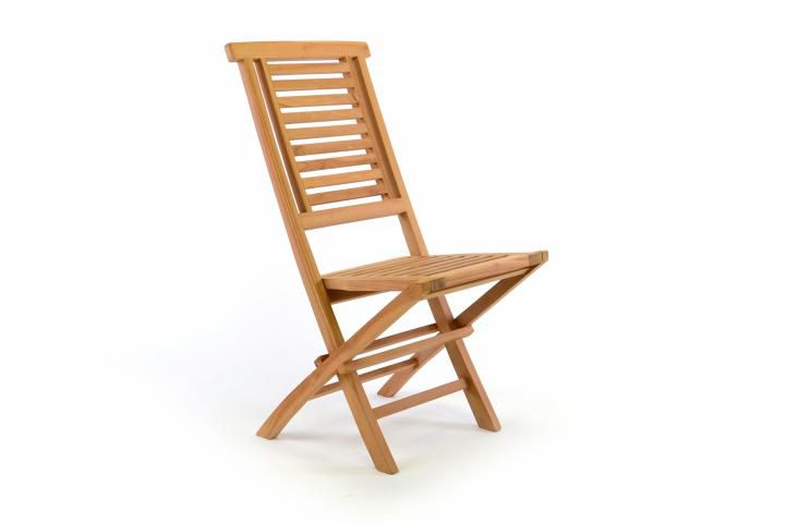 Divero Hantown 36876 Skládací zahradní židle - týkové dřevo Divero