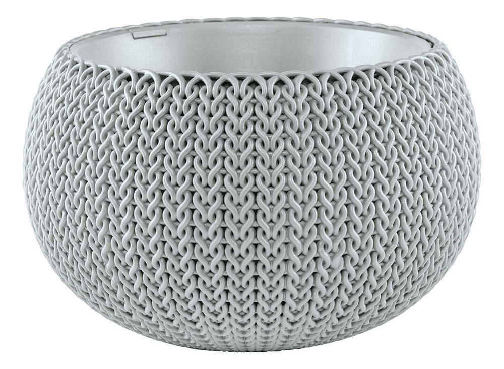 Keter COZIES KNIT 41484 Květináč - S - šedá Keter