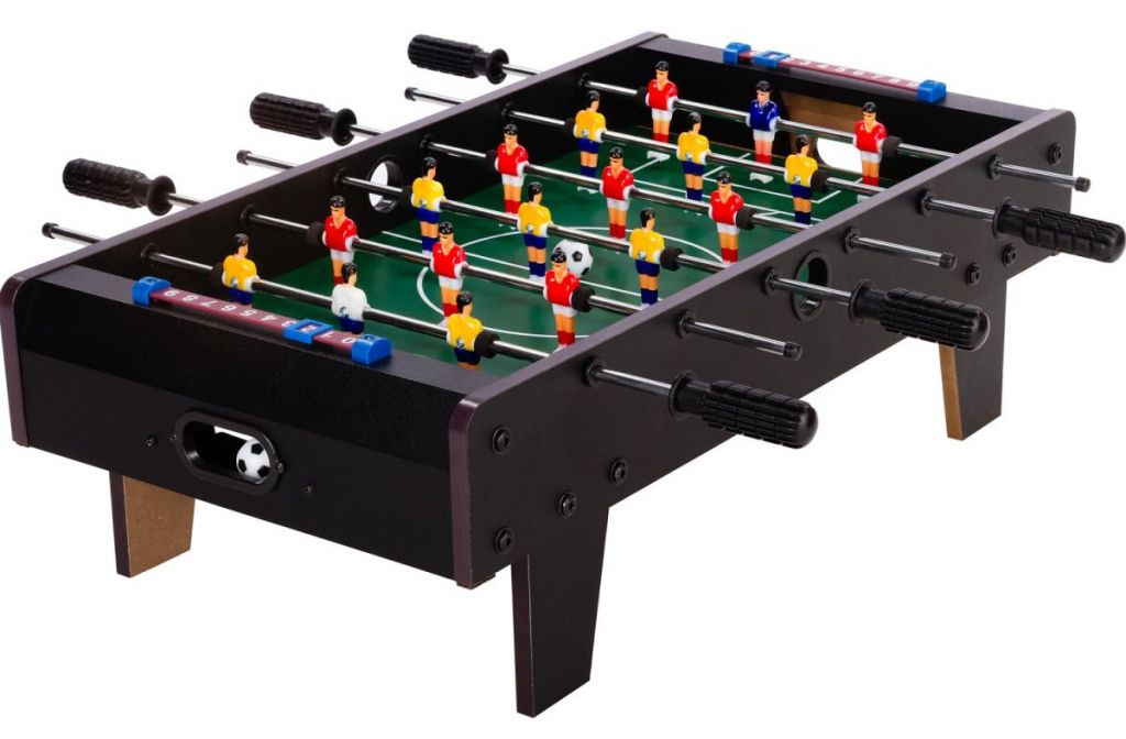 Tuin 43251 Mini stolní fotbal fotbálek s nožičkami 70 x 37 x 25 cm černý GamesPlanet®