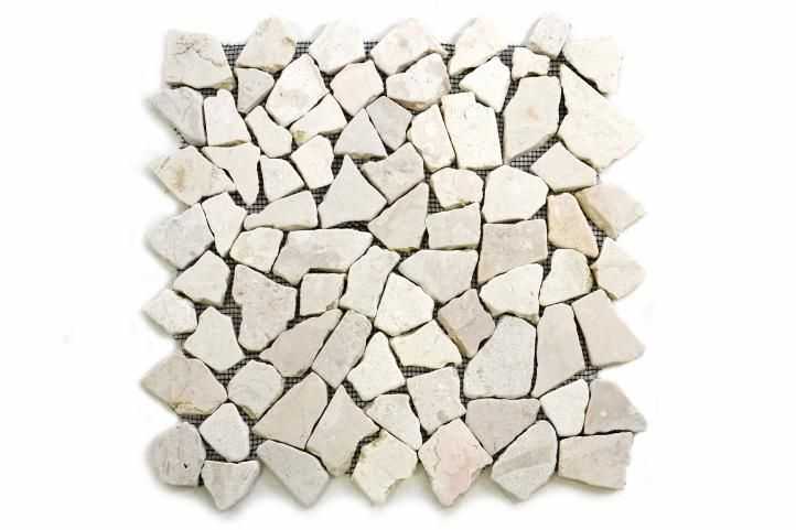 Divero Garth 604 Mramorová mozaika krémová - 1 m2 Divero