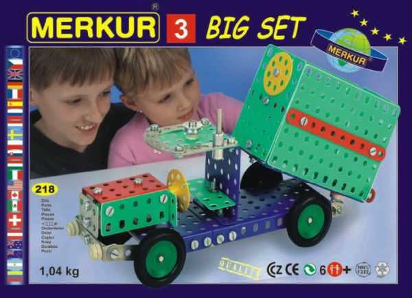 MERKUR 3 30 modelů 307ks v krabici 36x26