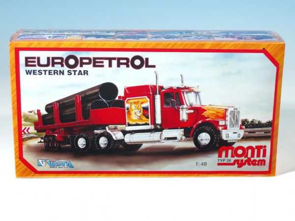 Monti 26 Europetrol Western star Stavebnice 1:v krabici 32x20