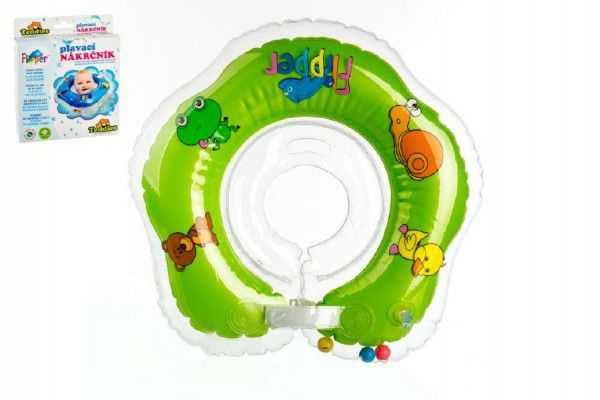 BabyRing Flipper plavací nákrčník zelená Teddies