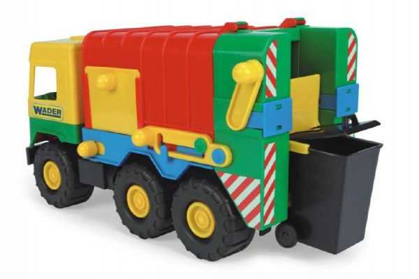 Wader Auto middle Truck popelář plast 41cm Teddies