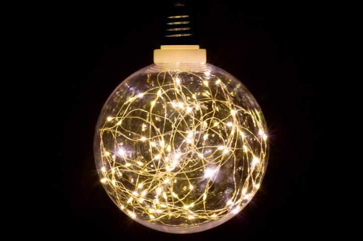 Nexos 57385 Vánoční dekorace - žárovka - 80 LED teple bílá Nexos
