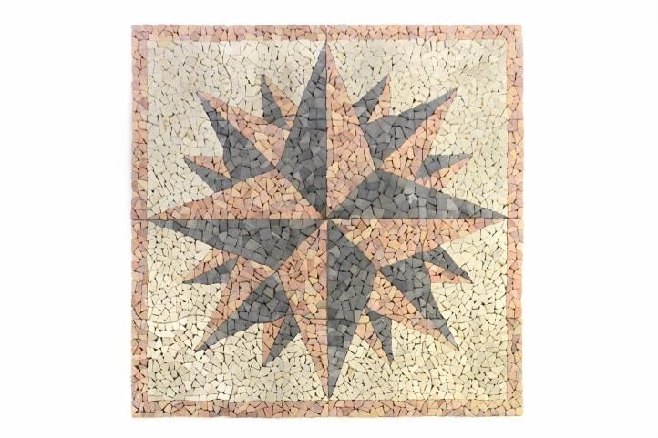 Divero mramorová mozaika kompas - 120 x 120 cm Divero