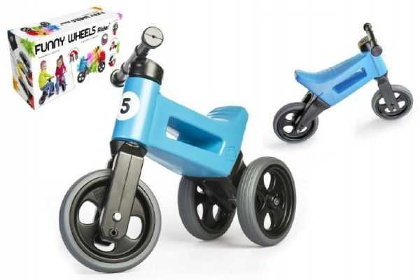 Teddies FUNNY WHEELS modré 2v1 28/31cm Teddies