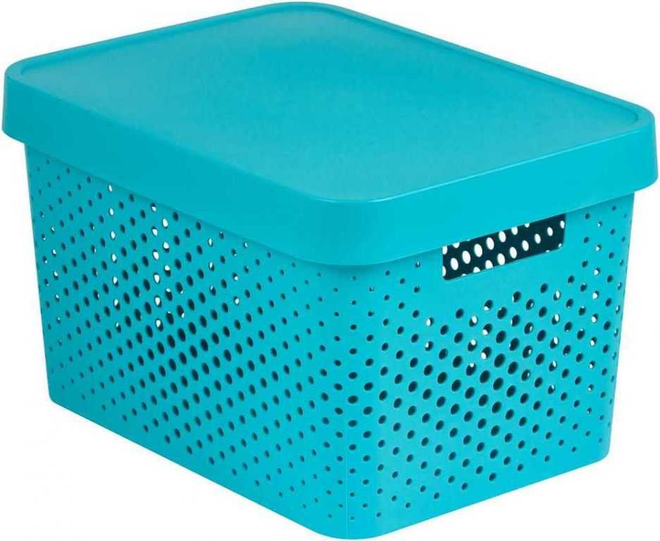 Curver Box INFINITY DOTS 17L - modrý CURVER