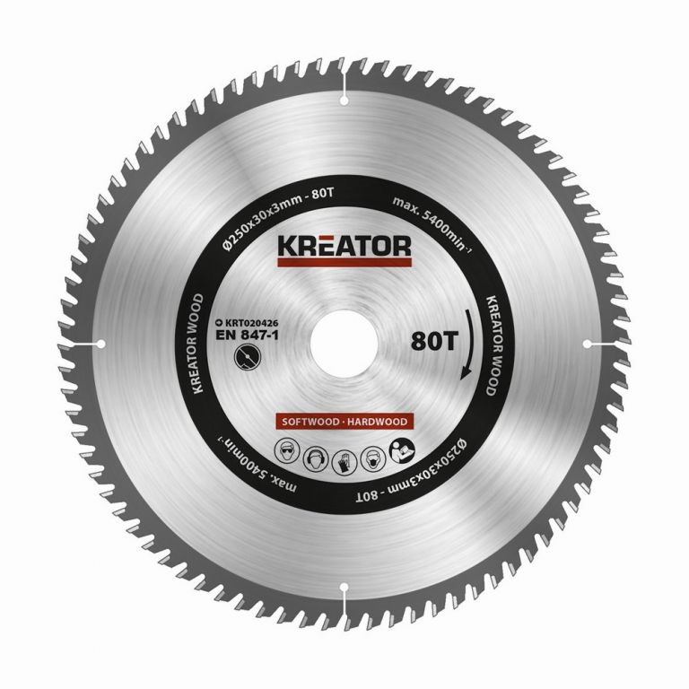 Kreator pilový kotouč - na dřevo 250 mm