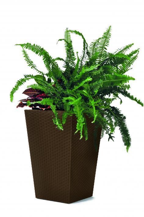 Keter 228977 Rattan Planter Květináč S 44 x 29 cm hnědá Keter