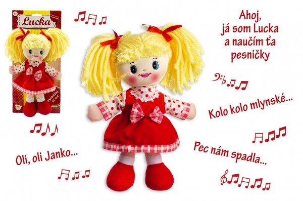 Bábika Lucka handrová slovenský spievajúci Teddies