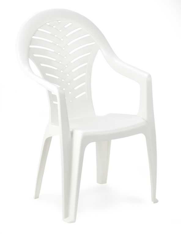 Tradgard OCEÁN Židle vysoká - bílá Tradgard