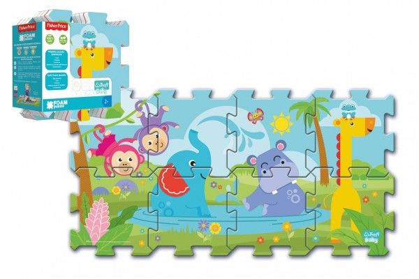 Pěnové puzzle Fisher Price 31 x 32 cm 8 ks v sáčku