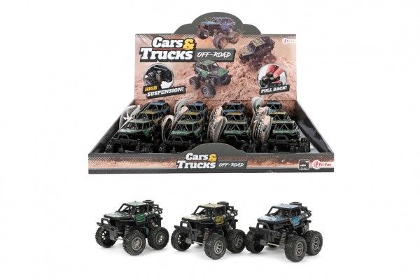 Auto monster truck mini plast 9x7cm odpružené Teddies