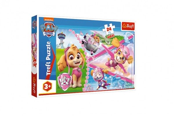 Puzzle MAXI Paw Patrol/Tlapková patrola Hrdinská Skye 24 dílků v krabici 40x27x4