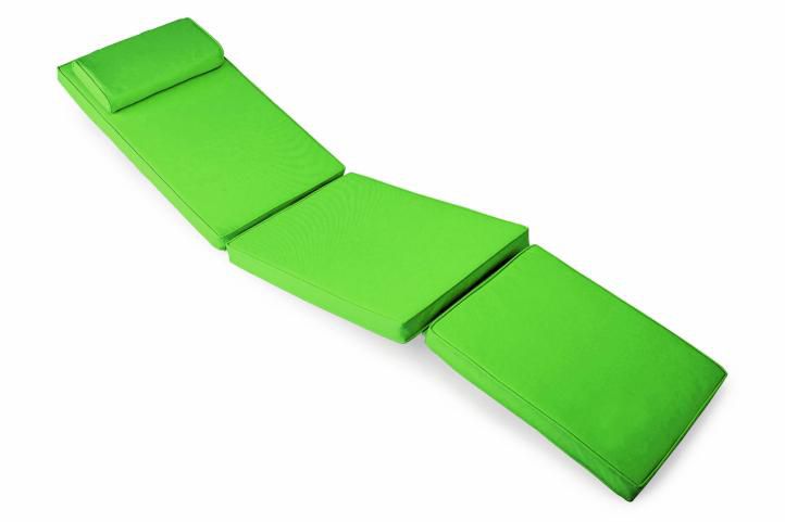 Divero 40801 Sada 2x polstrování pro lehátko 188 cm - světle zelená Divero