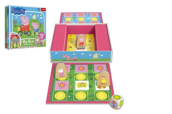 Big Race Prasátko Peppa/Peppa Pig společenská hra v krabici 25x25x5cm Teddies