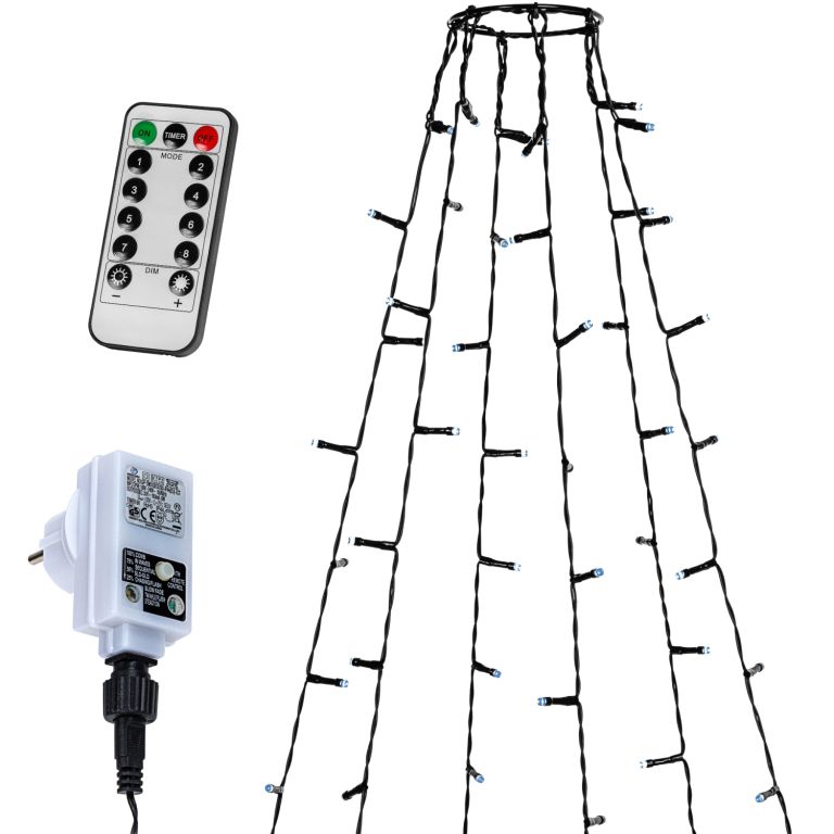 Voltronic Světelný řetěz ve tvaru kuželu 192LED studená bílá VOLTRONIC®