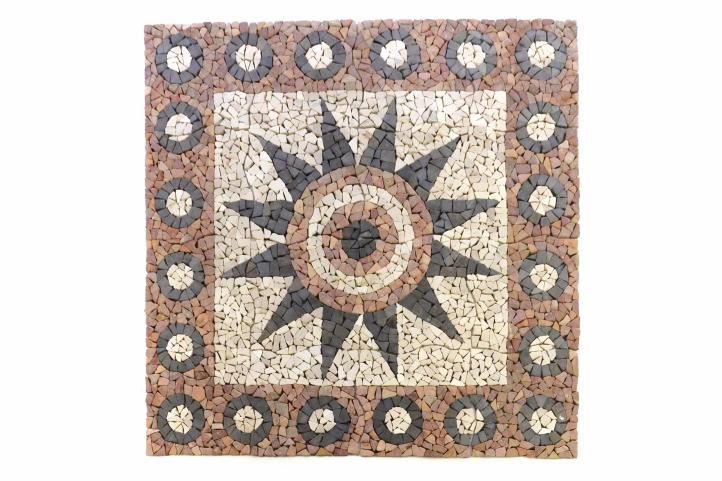 DIVERO – mozaika Květina 120 cm x 120 cm Divero