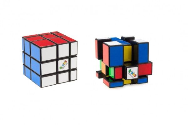 Rubikova kostka hlavolam Rubikś blocks na kartě 17x24cm Teddies