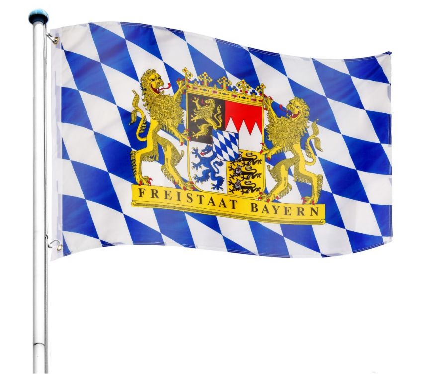 Tuin Bayern Vlajkový stožár vč. vlajky - 650 cm FLAGMASTER®