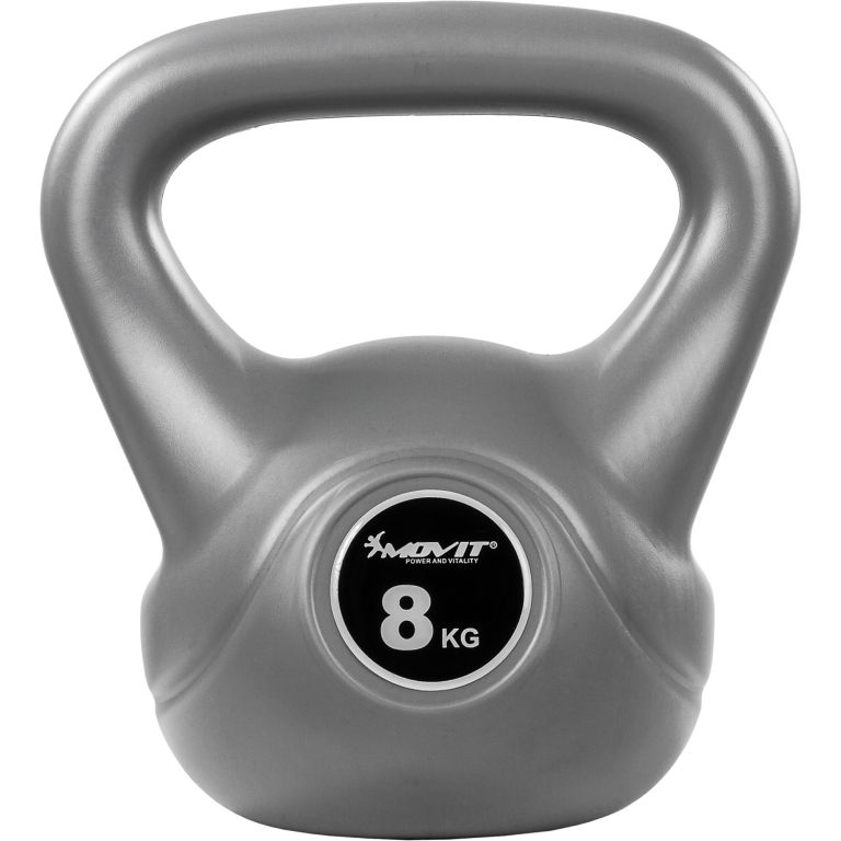 MOVIT® Kettlebell činka šedá - 8 kg MOVIT