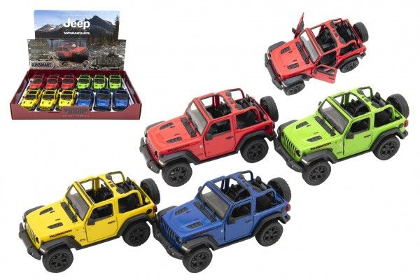 Auto Kinsmart Jeep Wrangler 2018 otevřená střecha Teddies