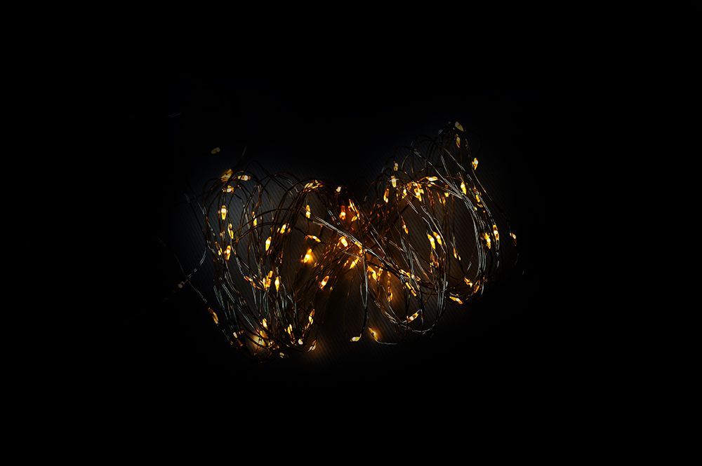 Nexos 57406 LED osvětlení - stříbrný drát - 20 LED teple bílá Nexos