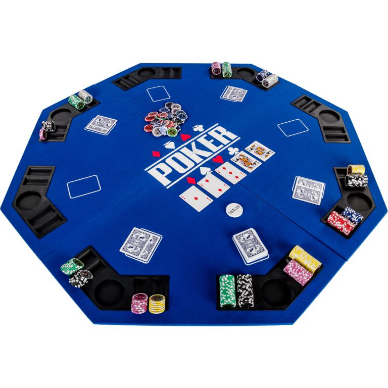 Garthen 57372 Skládací pokerová podložka - modrá GamesPlanet®