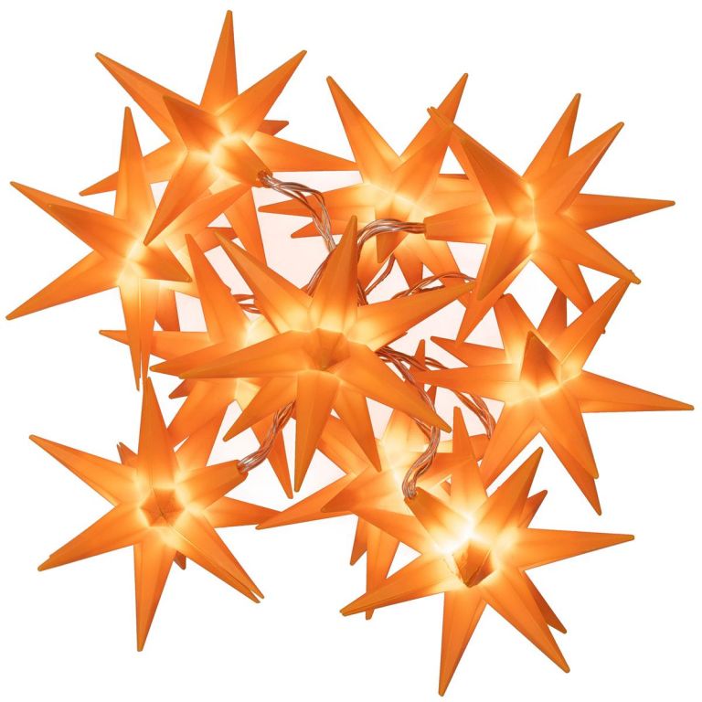 Nexos Vánoční LED hvězdy - oranžové