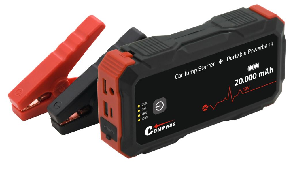 Powerbanka s funkcí JUMP STARTER 20.000mAh 2000A Compass