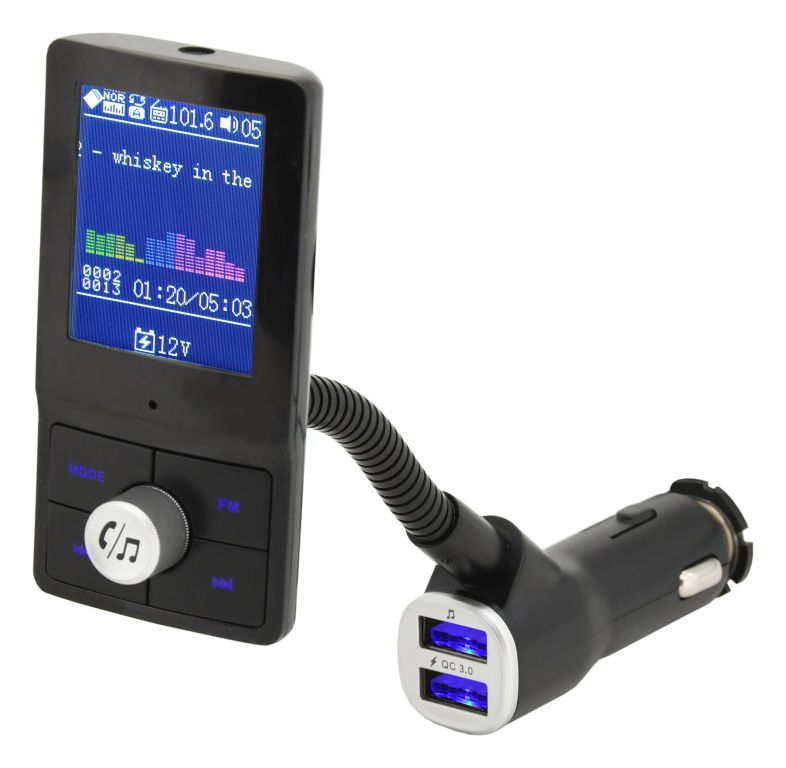 Hands free FM transmitter LCD COLOR Compass