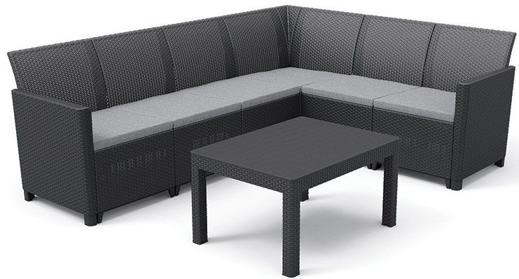 CLAIRE 6 SEAT CORNER set