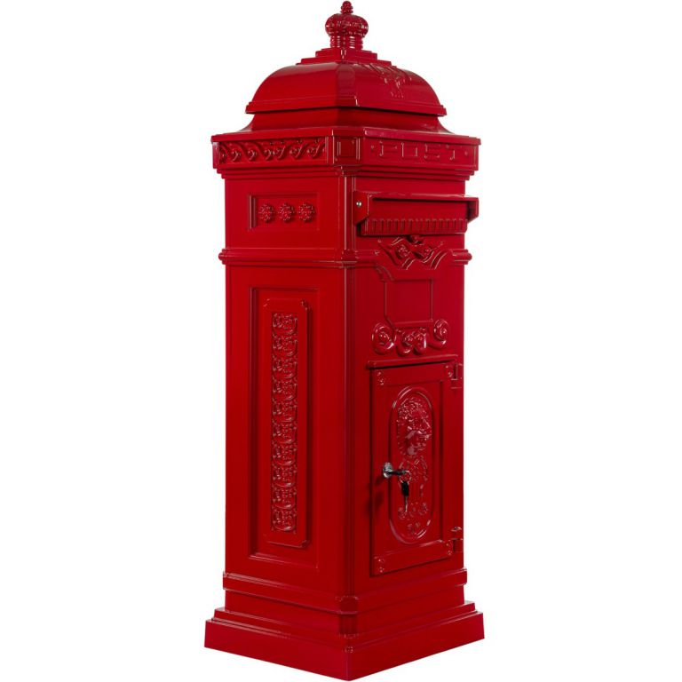 Tuin 27741 Poštovní schránka starožitná antik - červená Garthen