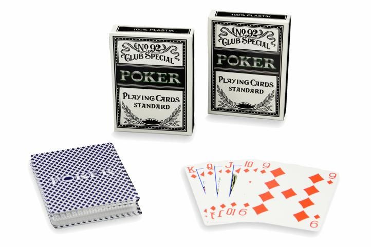 Garthen No92 525 Sada 2 ks Poker karet 100% plast Garthen
