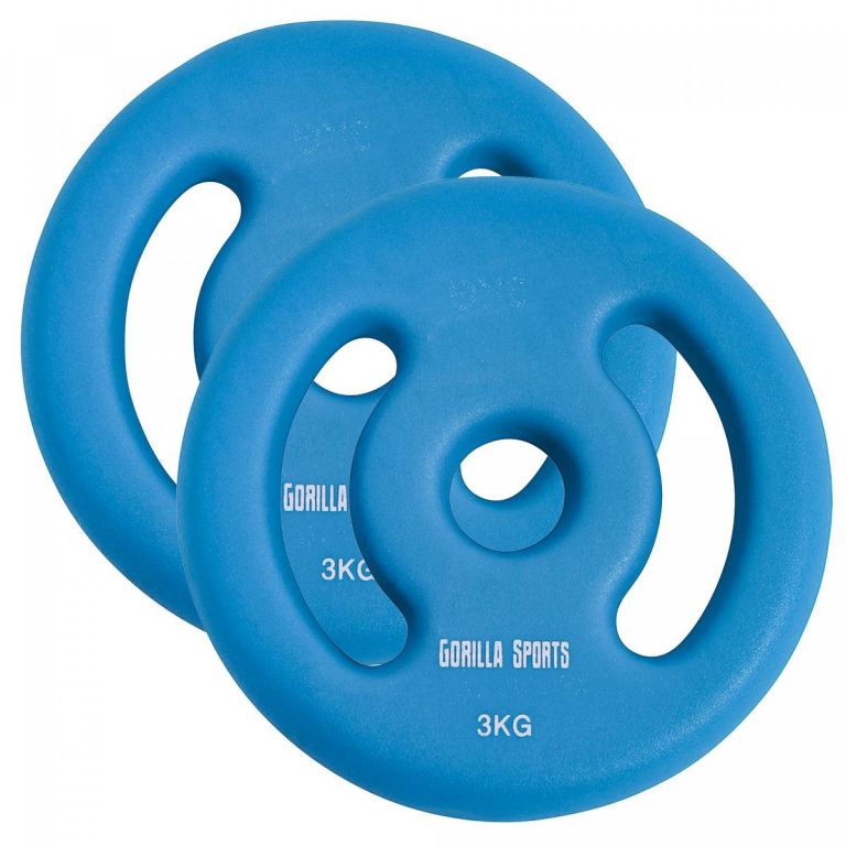 Gorilla Sports Sada zátěžových kotoučů 2 x 3 kg