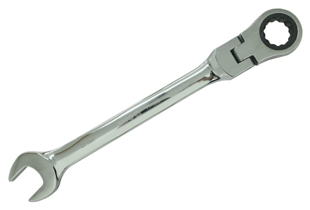 Klíč očkoplochý ráčnový 22 mm s kloubem Yato