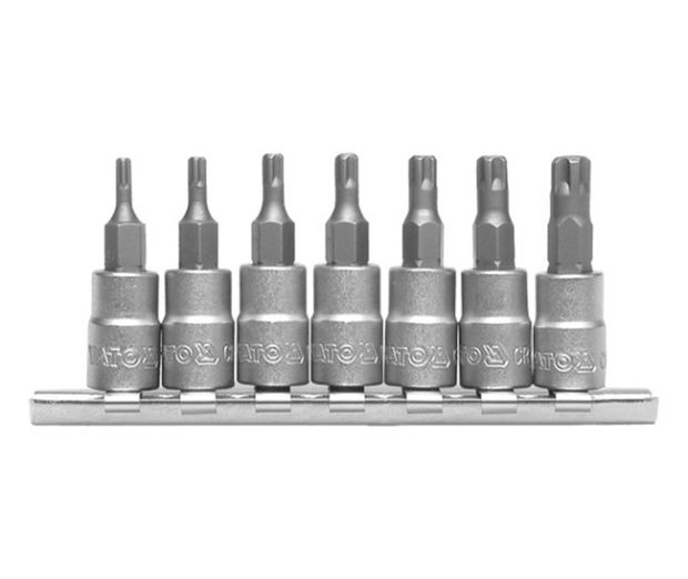 Sada bitů 1/4" 7 ks TS10-TS40 torx Yato