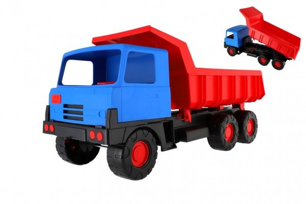 Tatra 81Auto korba červená kabina modrá plast 75cm Teddies