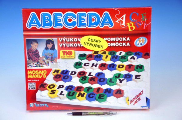 Mozaika Maxi/3 Abeceda verze SK 110ks v krabici 35x29x4cm Teddies