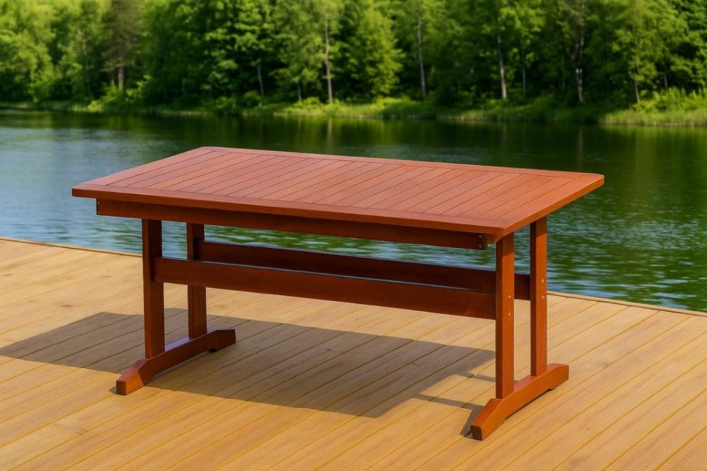 Rozkládací dřevěný stůl borovice 160–210x90 cm lakovaný FSC Rojaplast