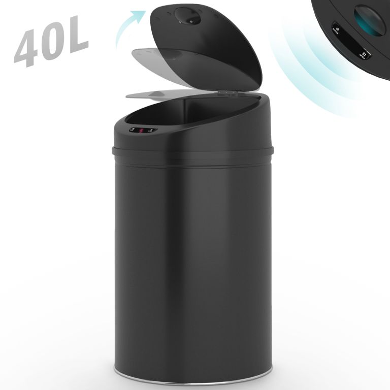 Odpadkový koš se senzorem 40 l černý