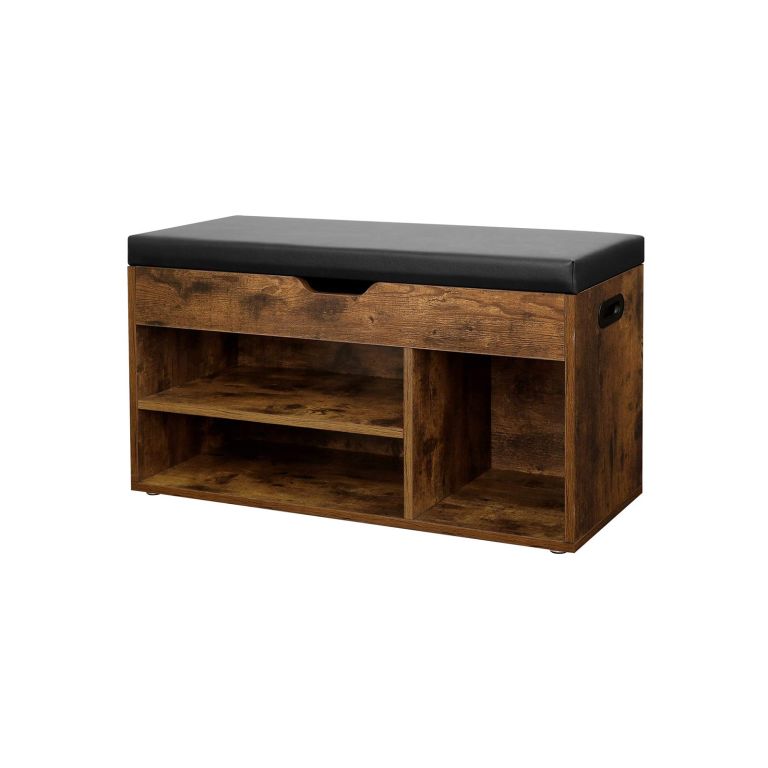 Botník s lavicí VASAGLE hnědý 80×30×44 cm Vasagle