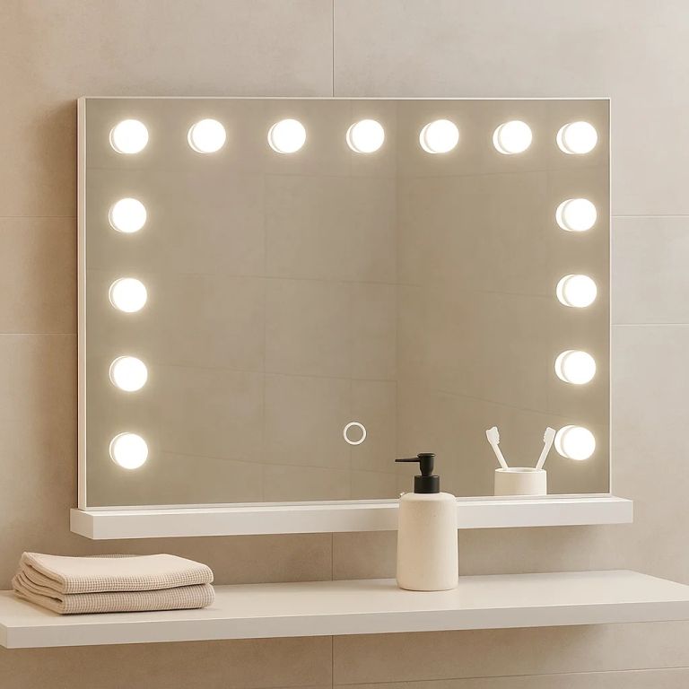 Aquamarin Koupelnové LED zrcadlo Hollywood