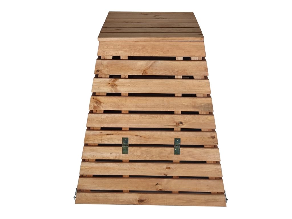 Dřevěný kompostér pyramida 430 l – česká výroba Tonap