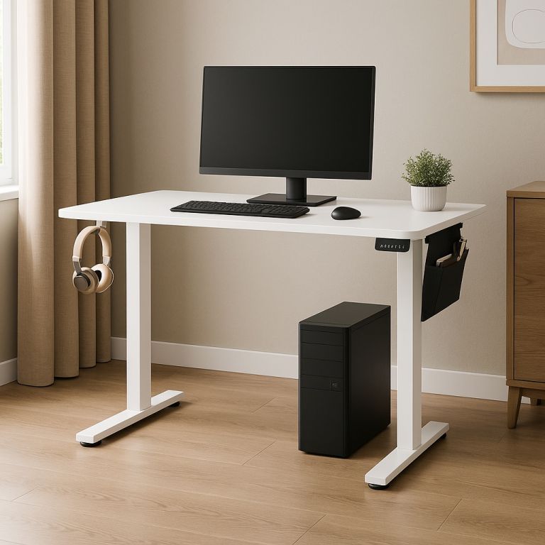 Psací stůl s elektrickým zdvihem 140×60 cm Songmics