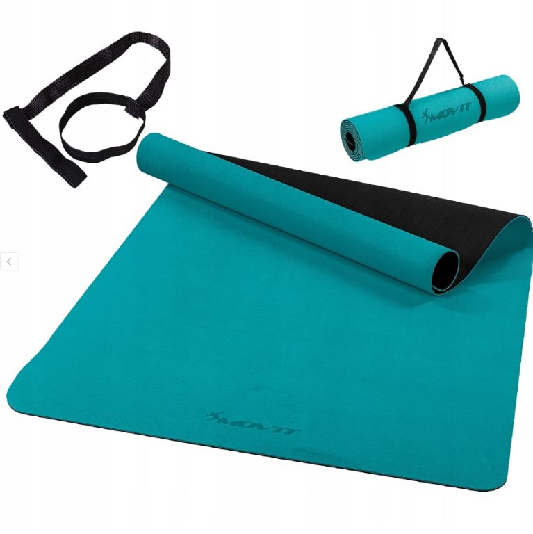 Jóga podložka protiskluzová tyrkysová 190 × 100 x 0