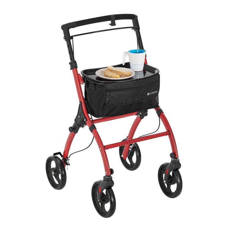 Lehké hliníkové chodítko s brzdou